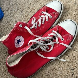 Red converse men size 13